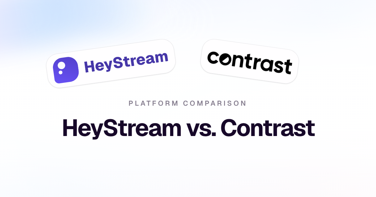 Cover image for HeyStream vs Contrast